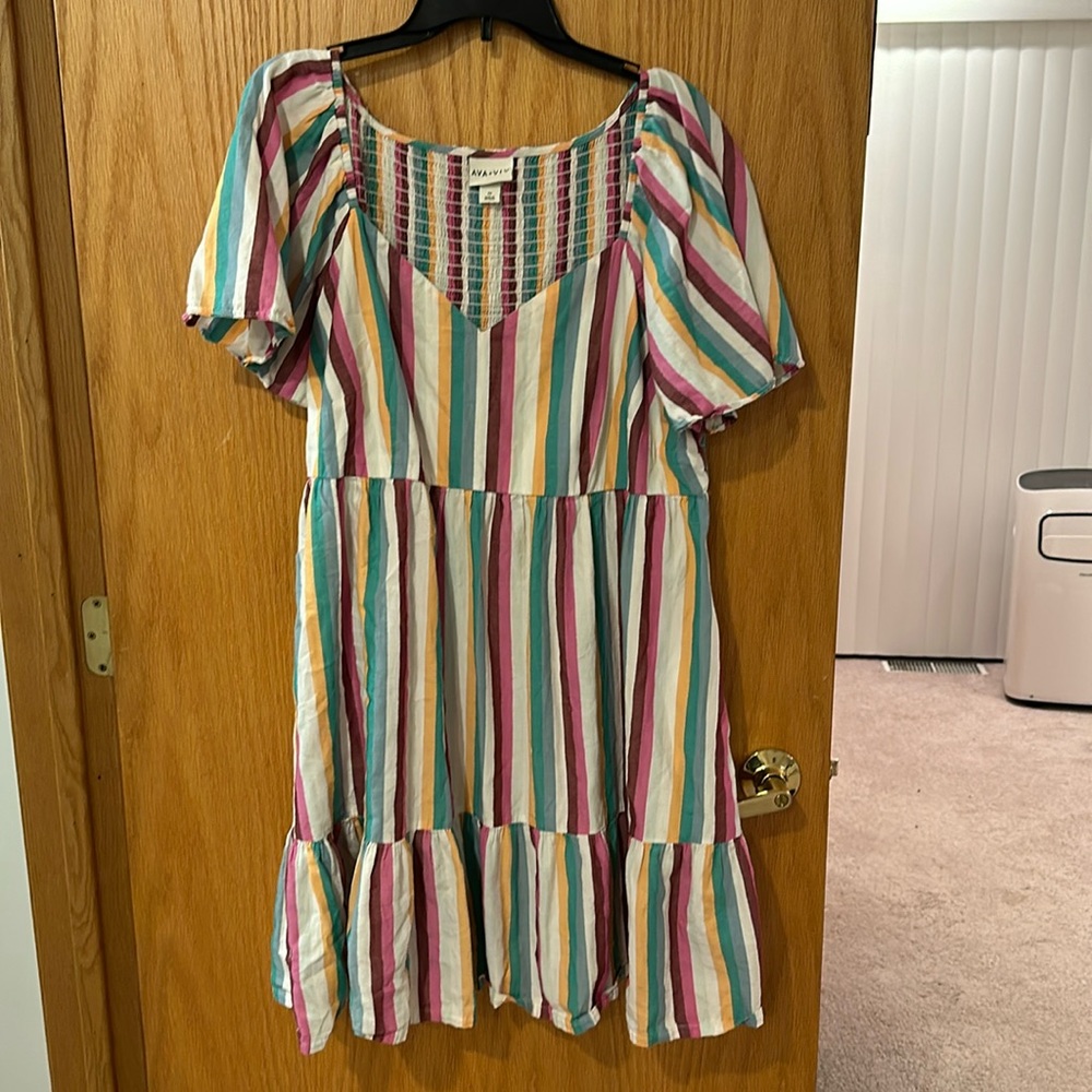 Striped spring/summer dress